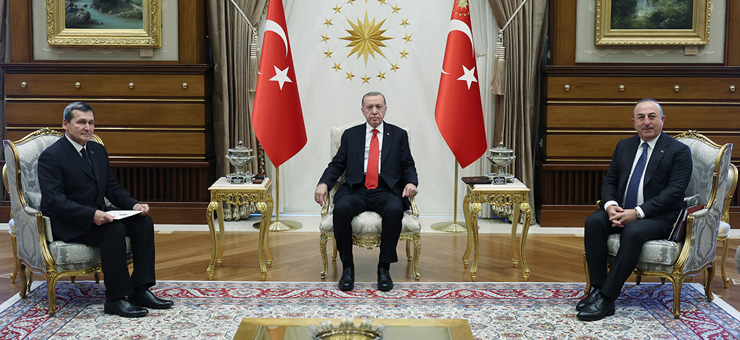 Cumhurbaşkanı Erdoğan, Türkmenistan Bakanlar Kurulu Başkan Yardımcısı Meredov'u kabul etti